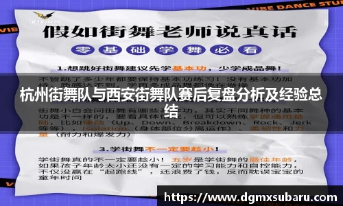 杭州街舞队与西安街舞队赛后复盘分析及经验总结